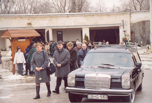 Józsa Ilona temetése